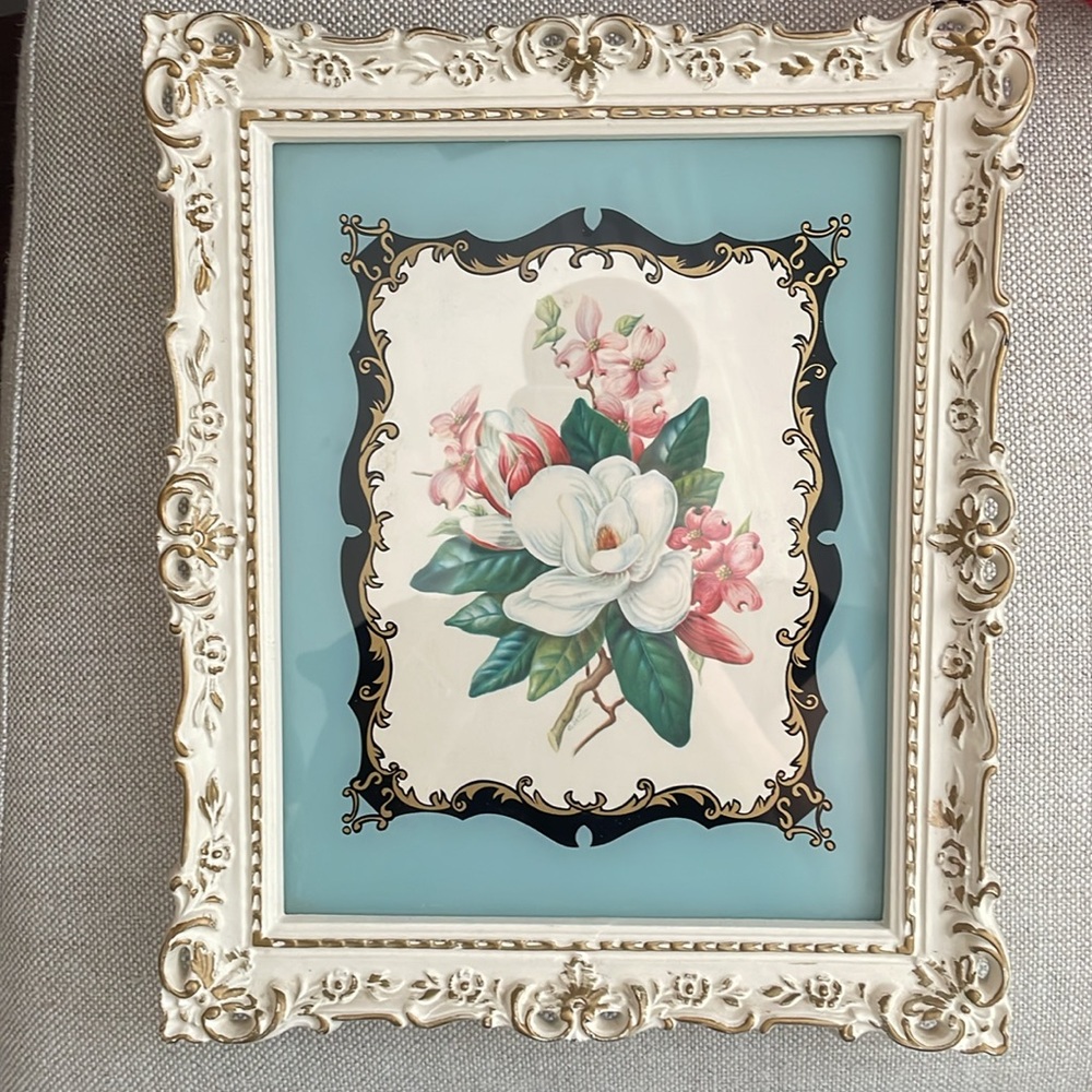 Vintage Turner Wall Accessory Floral Art